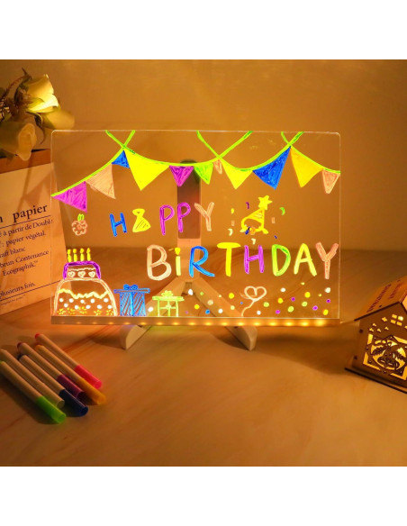 Tablero de Borrado en Seco ENUOLI 30x19.8cm con Luz LED