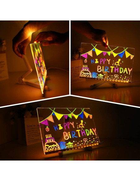 Tablero de Borrado en Seco ENUOLI 30x19.8cm con Luz LED