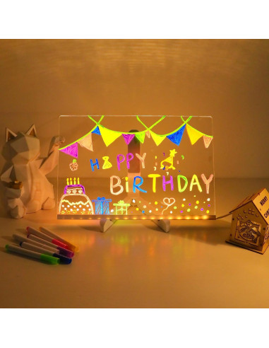 Tablero de Borrado en Seco ENUOLI 30x19.8cm con Luz LED