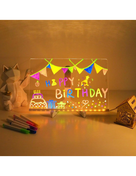 Tablero de Borrado en Seco ENUOLI 30x19.8cm con Luz LED