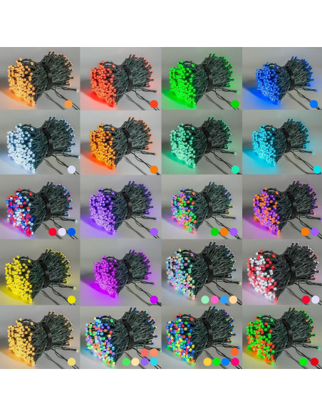 Luces de Navidad Inteligentes RGB Dazzle Bright 20M 200 LED