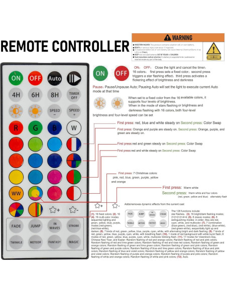 Luces de Navidad Inteligentes RGB Dazzle Bright 20M 200 LED
