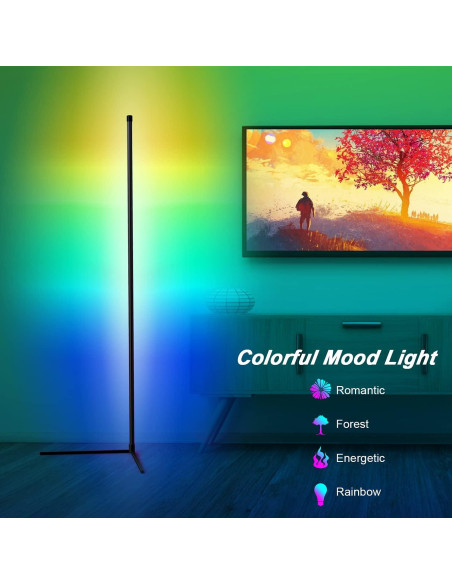 2 Lámparas de Pie RGB Fntek con Control Remoto y APP Bluetooth