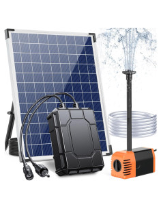 Bomba de Agua Solar Antfraer 25W con Batería 2600mAh