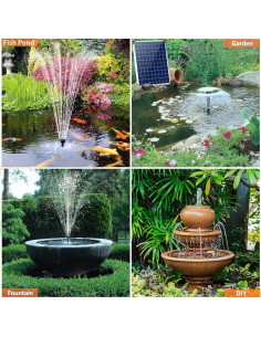 Bomba de Agua Solar Antfraer 25W con Batería 2600mAh 2