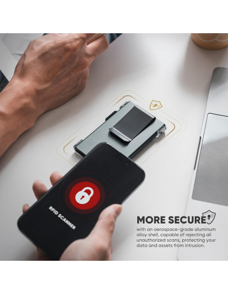 Billetera Minimalista VULKIT para Hombres con Bloqueo RFID