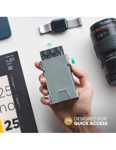 Billetera Minimalista VULKIT para Hombres con Bloqueo RFID