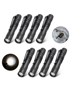 8 Linternas LED CASTNOO Mini Portátiles de Aluminio 8.89 cm