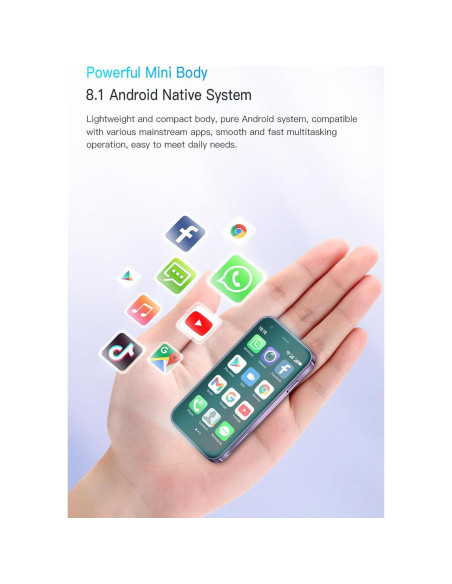 Mini Smartphone Android 8.1 Fosler 3" 2GB RAM 16GB Doble SIM Azul