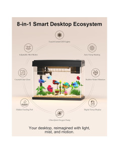 Acuario de escritorio 9L con humidificador SHENZHEN HD300 2