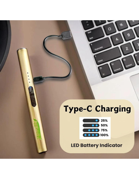 Encendedor Eléctrico FERMALIFE Recargable USB a Prueba de Viento