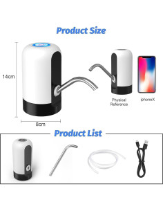 Dispensador de Agua GetKen 5 Galones Recargable USB Automático 2