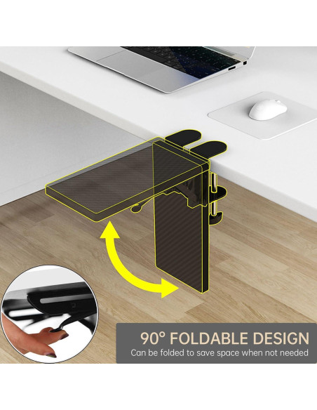 Bandeja de extensión ergonómica WITPOCE 30x15 cm Arce