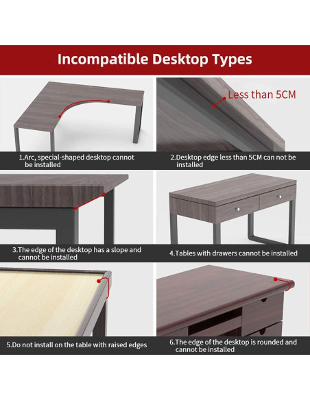 Bandeja de extensión ergonómica WITPOCE 30x15 cm Arce