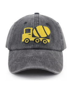 Gorro de Béisbol Infantil Ajustable Camiones Mezcladores 2-10 Años
