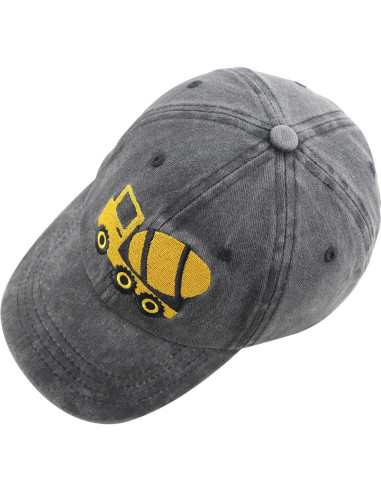 Gorro de Béisbol Infantil Ajustable Camiones Mezcladores 2-10 Años