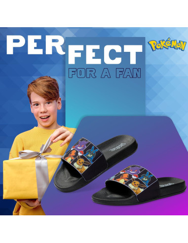 Chanclas de Pokemon para Niños - Sliders Comodos y Coloridos