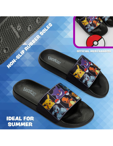 Chanclas de Pokemon para Niños - Sliders Comodos y Coloridos