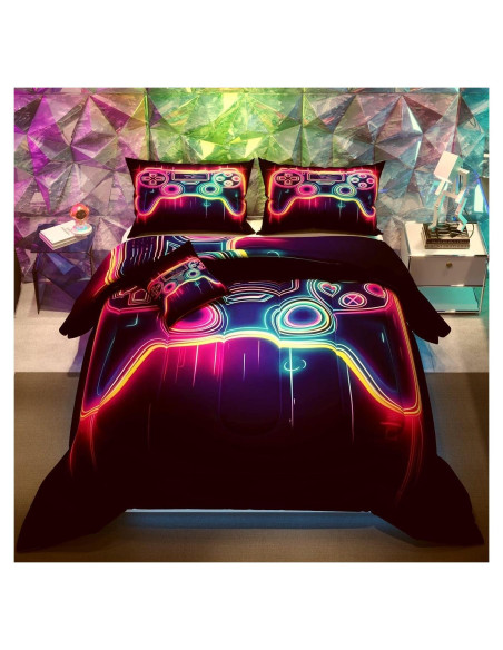 Conjunto de Edredón Gamer Namoxpa 6 Piezas Individual 3D
