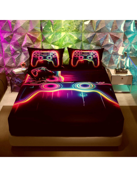 Conjunto de Edredón Gamer Namoxpa 6 Piezas Individual 3D