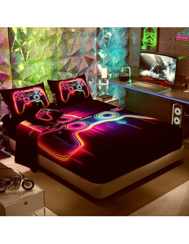Conjunto de Edredón Gamer Namoxpa 6 Piezas Individual 3D