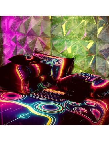 Conjunto de Edredón Gamer Namoxpa 6 Piezas Individual 3D