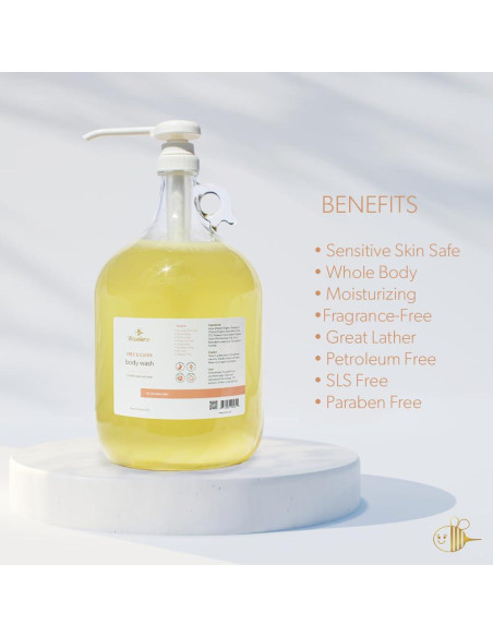 Jabón Corporal Waxelene 3.8L - Libre de Fragancias, Piel Sensible