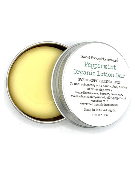 Barra de Loción Orgánica de Menta 28g - Cero Residuos