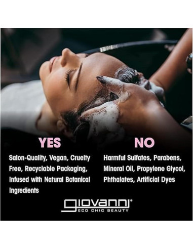 Suero Antifrizz GIOVANNI Eco Chic 81.65 ml - Brillo y Suavidad