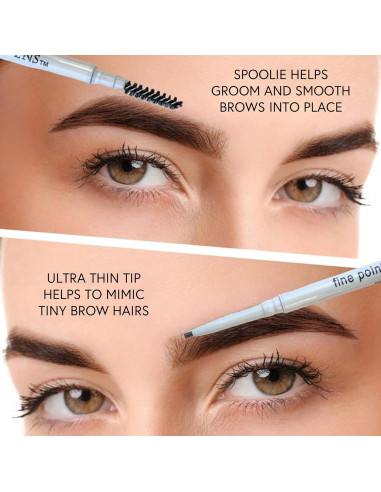 Lápiz de Cejas Honeybee Gardens Nogal 1.7mm Vegano Larga Duración