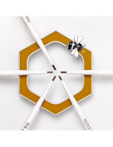 Lápiz de Cejas Honeybee Gardens Nogal 1.7mm Vegano Larga Duración