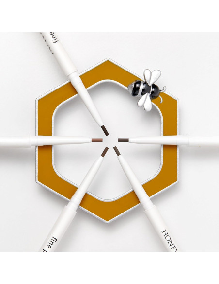 Lápiz de Cejas Honeybee Gardens Nogal 1.7mm Vegano Larga Duración