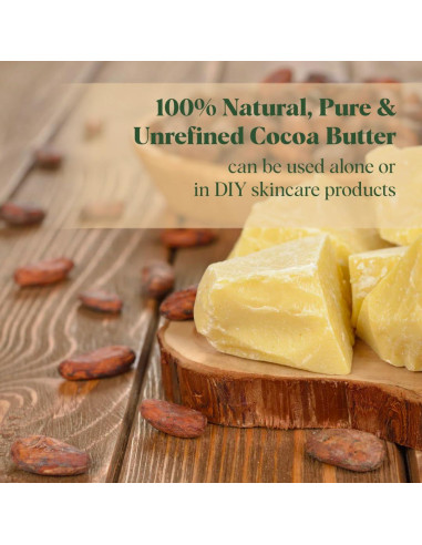 Manteca de Cacao Orgánica White Naturals 0.45kg Hidratante