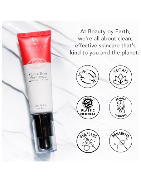Crema para Ojos Beauty by Earth con Cafeína 50g - Hidratante Natural