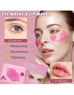30 Pares de Mascarillas Hidratantes para Ojos y Labios Felico 2