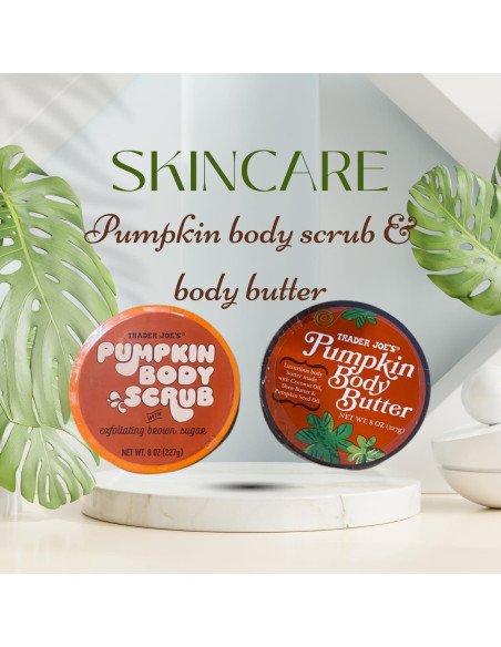 Set Exfoliante y Manteca Corporal de Calabaza Trader Joe's 227 g