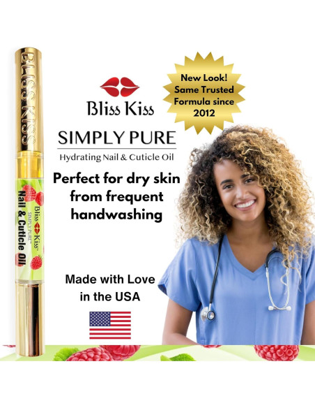 Bolígrafo de Aceite para Uñas Bliss Kiss Frambuesa 12.7cm