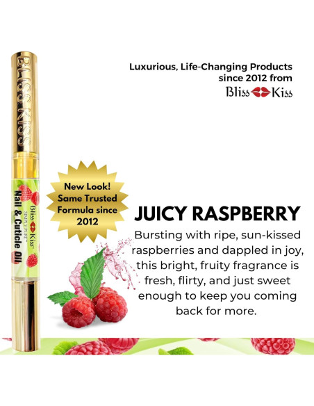 Bolígrafo de Aceite para Uñas Bliss Kiss Frambuesa 12.7cm