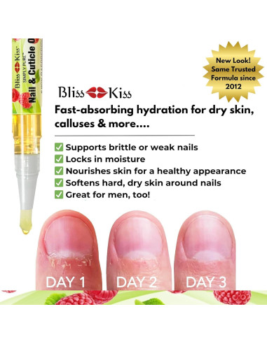 Bolígrafo de Aceite para Uñas Bliss Kiss Frambuesa 12.7cm