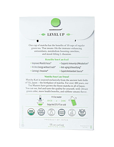 Palitos de Matcha Orgánico Ceremonial Dr. Weil - 12 Unidades