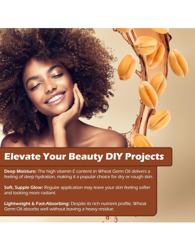 Aceite de Germen de Trigo 118 ml Prensado en Frío 100% Puro