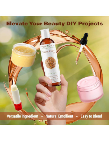 Aceite de Germen de Trigo 118 ml Prensado en Frío 100% Puro