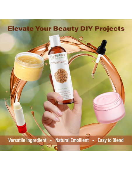 Aceite de Germen de Trigo 118 ml Prensado en Frío 100% Puro