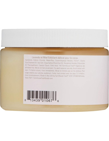 Exfoliante de Sal de Grano Fino Farmhouse Fresh 385 g Miel Lavanda