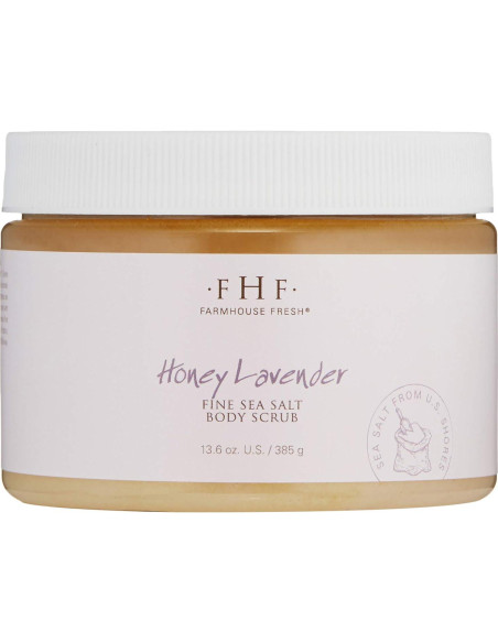 Exfoliante de Sal de Grano Fino Farmhouse Fresh 385 g Miel Lavanda