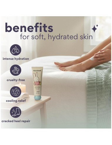 Crema para Pies Dearcloud Miffy 89 ml - Reparadora Talones Agrietados