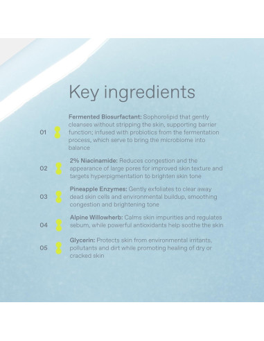 Limpiador Iluminador Fermentado Trillion 161g - Piel Radiante