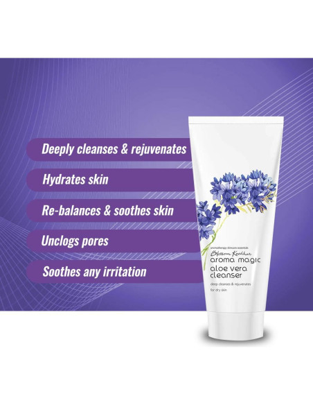 Limpiador Facial Natural Aloe Vera Aroma Magic 100g - Hidratante