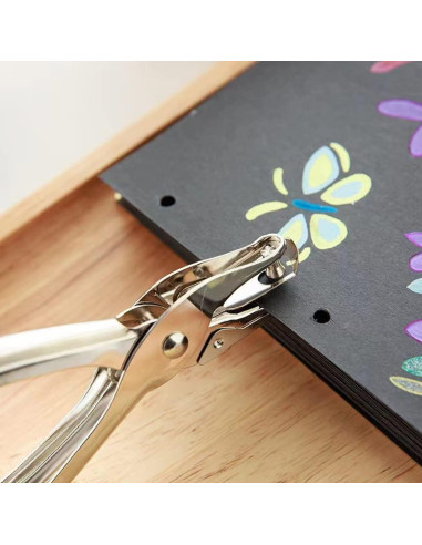 Perforadora de Papel HZMM 2 Pcs 1/4 y 1/8 Pulgada 8 Hojas