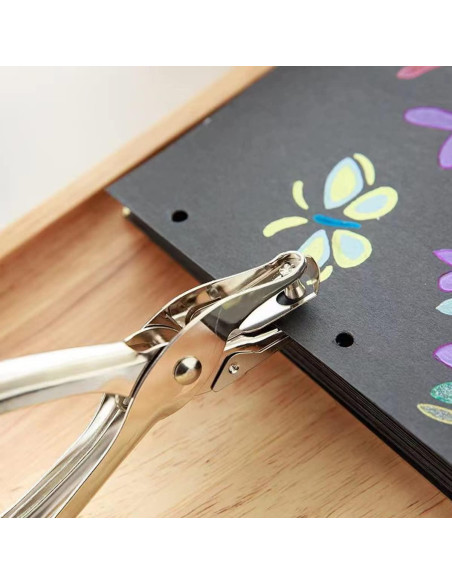 Perforadora de Papel HZMM 2 Pcs 1/4 y 1/8 Pulgada 8 Hojas